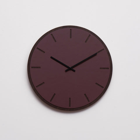 Burgundy Dark Oak vægur – Ø28/Ø38 cm