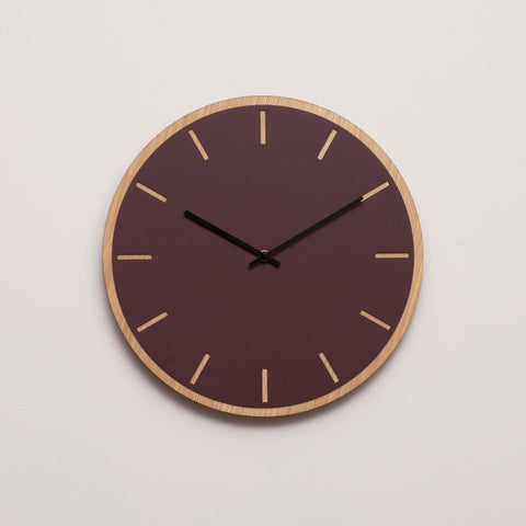Burgundy Oak vægur – Ø28/Ø38 cm