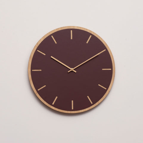 Burgundy Oak vægur – Ø28/Ø38 cm