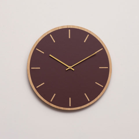 Burgundy Oak vægur – Ø28/Ø38 cm