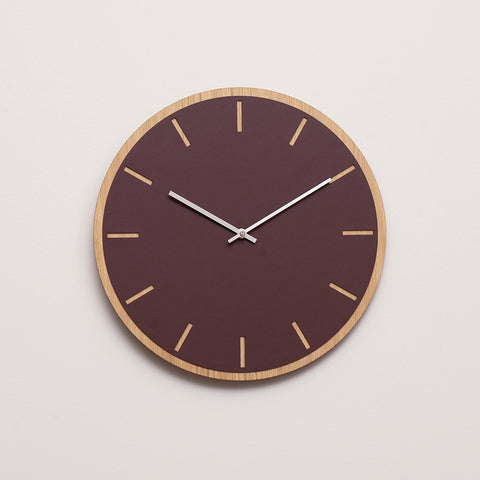 Burgundy Oak vægur – Ø28/Ø38 cm
