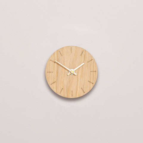 Light Oak vægur - Ø12cm