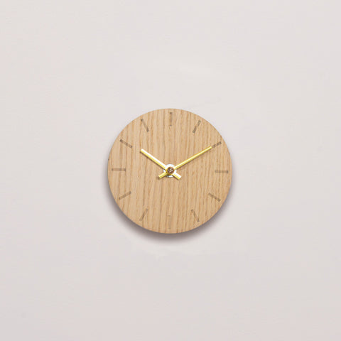 Light Oak vægur - Ø12cm