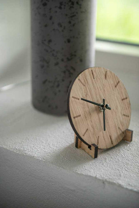 Light Oak vægur - Ø12cm