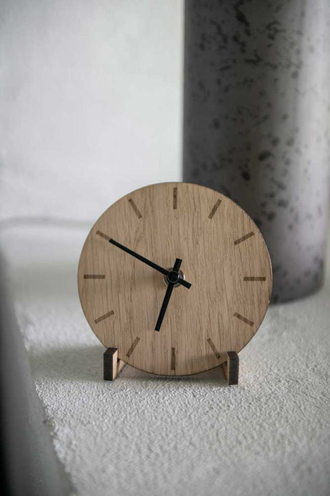 Light Oak vægur - Ø12cm