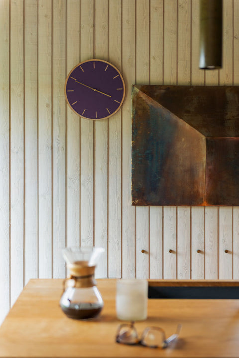 Burgundy Oak vægur – Ø28/Ø38 cm